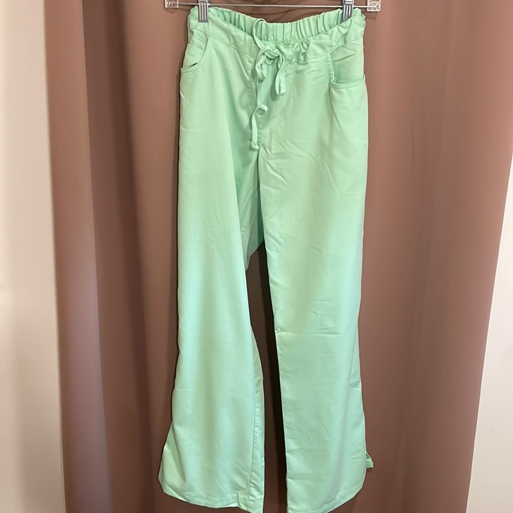 Light green scrub pants!